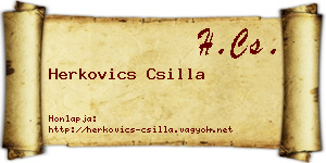 Herkovics Csilla névjegykártya